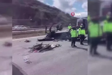 Ankara’da otoyolda feci kaza: 1 ölü!