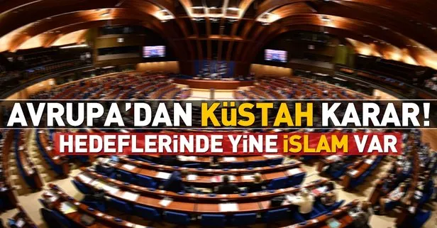 Küstah Avrupa'dan İslam dini kararı!