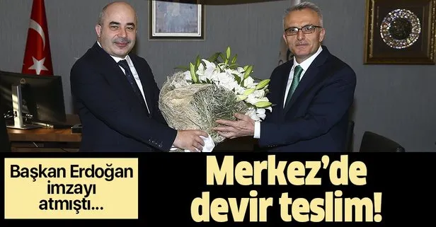 Merkez Bankası’nda görev devir teslim töreni! Murat Uysal, görevini yeni Başkan Naci Ağbal’a devretti