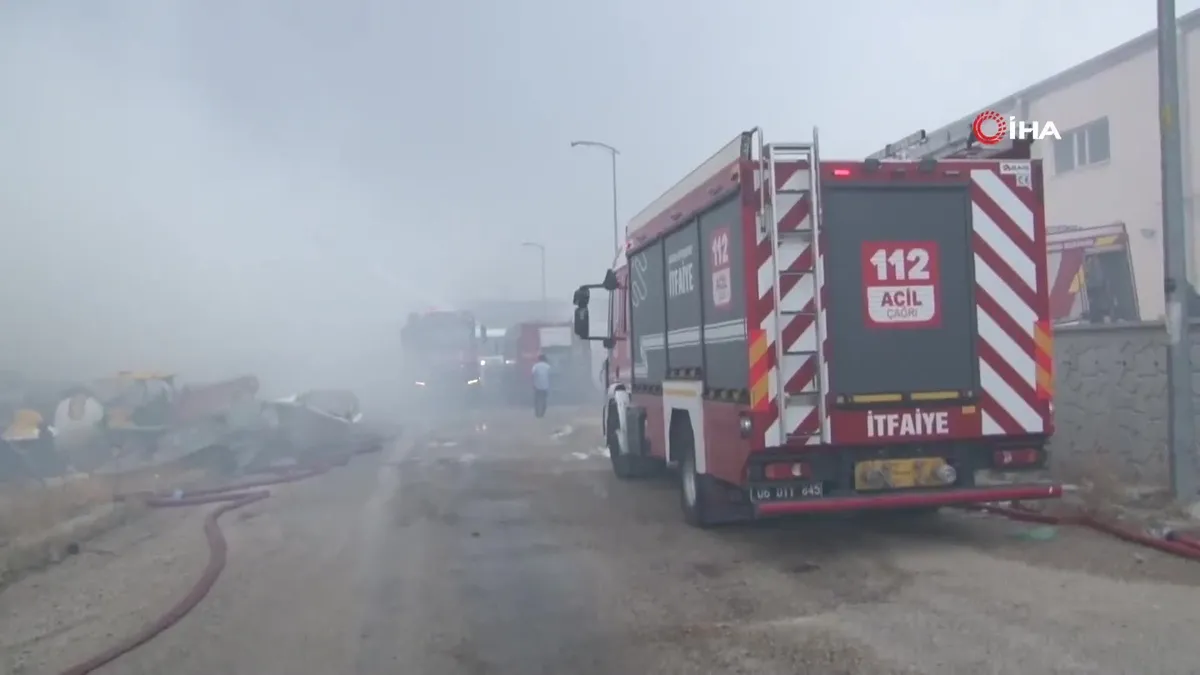 Ankara Mamak'ta yangın!