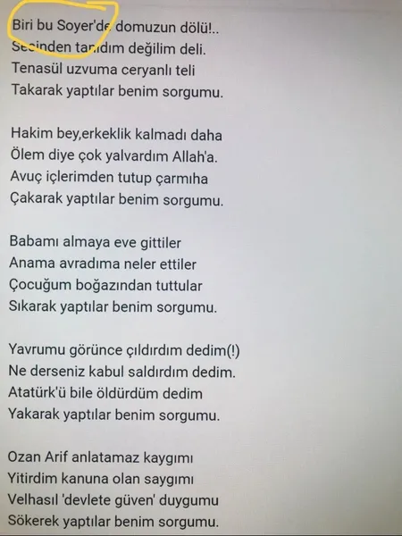 Tunç Soyer'in babası Nurettin Soyer, Ozan Arif'e de işkence yapmış-2