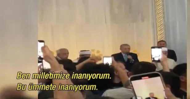 Başkan Erdoğan cuma sonrası cemaate seslendi: Rabbim nice fetihlere yürümeyi bizlere nasip etsin