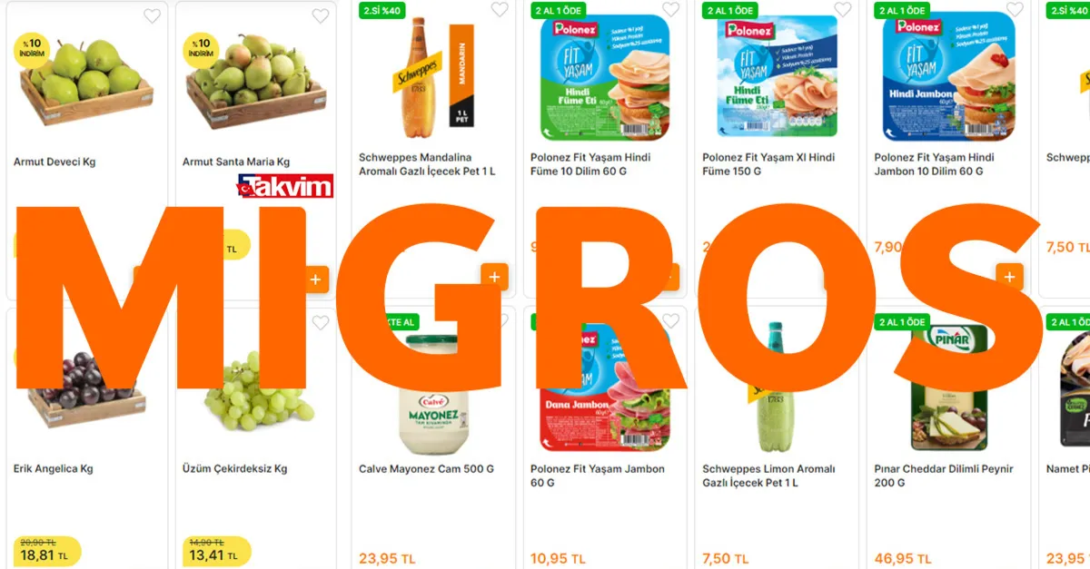 Yeni hafta başladı Migros aktüel ürünlerini indirimden satışa çıkardı! Bu kez çok farklı! Migros çoklu indirim yaptı 7,50 TL’ye 1 ürün alana 2.si...