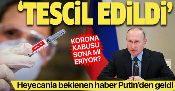 Son dakika: Putin'den flaş koronavirüs aşı açıklaması! "Tescil edildi"
