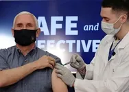 Son dakika: ABD Başkan Yardımcısı Pence ve eşi Karen Pence canlı yayında koronavirüs aşısı oldu