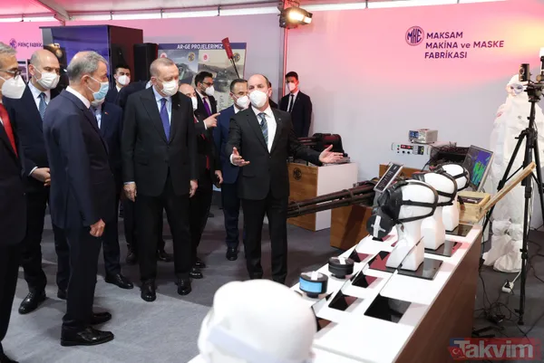 Başkan Erdoğan, Barutsan Roket ve Patlayıcı Fabrikası'nda yerli ve milli silah ve mühimmatları inceledi! - 6