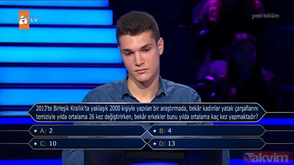 Kim Milyoner Olmak İster'e damga vuran Türkçe sorusu: Hangisi TDK sözlüklerinde tanımı olan bir ifade değildir? - 35