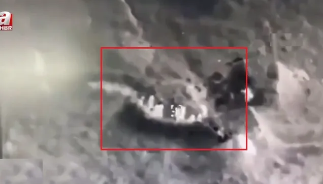 Ermeni askerlerin Azerbaycan'a ait kamikaze drone'dan kaçış anı kamerada