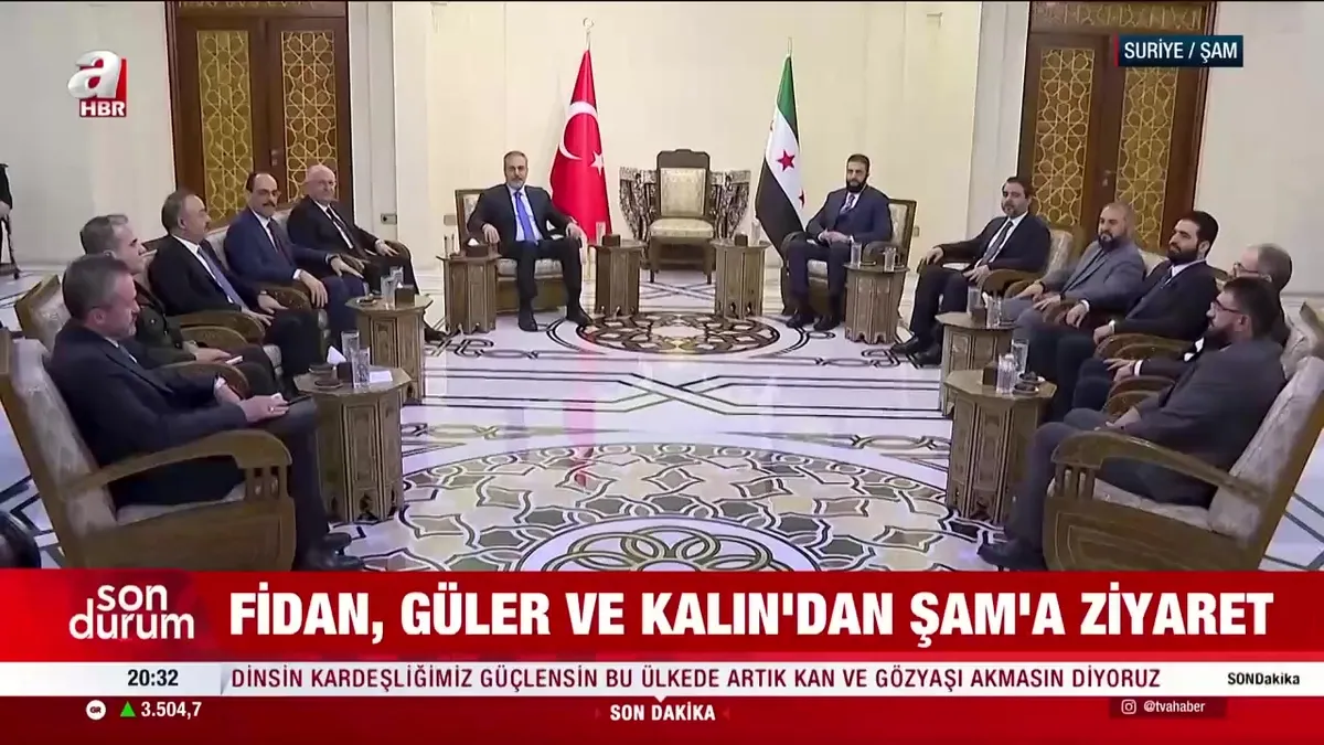 Şam ziyaretinden ilk görüntüler