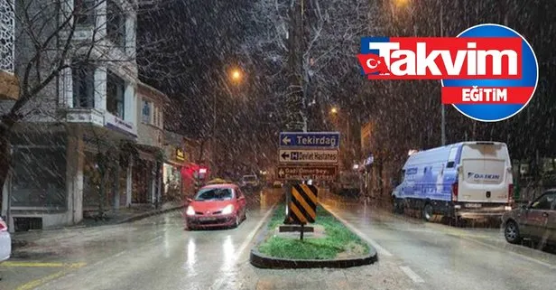 Son dakika: Tekirdağ’da bugün okullar tatil mi edildi? 13 Ocak Perşembe Tekirdağ’da kar tatili var mı?