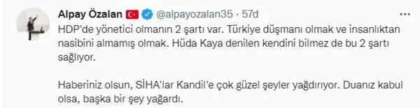 HDPKK'lı Hüda Kaya nefret tetikçiliğine soyundu: Koronavirüse yakalanan Başkan Erdoğan ile ilgili seviyesiz paylaşım-5