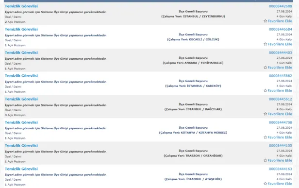 KPSS şartsız Türkiye geneli deneyimli, deneyimsiz daimi temizlik görevlisi alımı başladı! İşte başvuru şartları-5