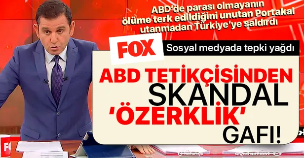 Amerikan FOX'un provokatörü Fatih Portakal'dan skandal "yerel hükümet" gafı!