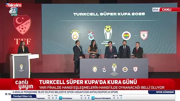 Süper Kupa yarı final programı açıklandı