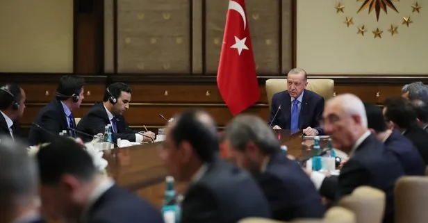 Başkan Recep Tayyip Erdoğan Libya Temsilciler Meclisi Başkanvekili El-Nuveyri’yi kabul etti