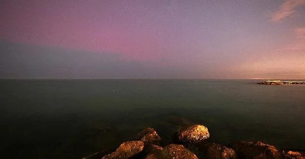 Kuzey Işıkları Türkiye’de! Trabzon ve İstanbul’dan gelen fotoğraflar görenleri hayrete düşürdü! Eşi benzeri yok