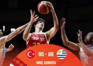 12 Dev Adam elemelere galibiyetle başladı | Maç sonucu: Türkiye 95-86 Uruguay