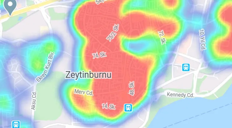 İstanbul'un güncel koronavirüs yoğunluk haritası! İşte ilçe ilçe İstanbul koronavirüs vaka haritası | Hayat Eve Sığar - 38