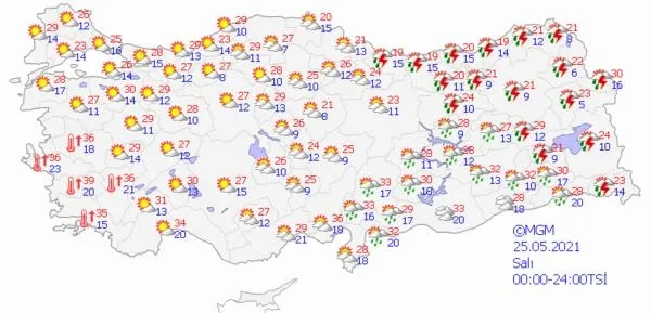 Son dakika: Meteoroloji'den o iller için kuvvetli yağış uyarısı | 23 Mayıs HAVA DURUMU-9
