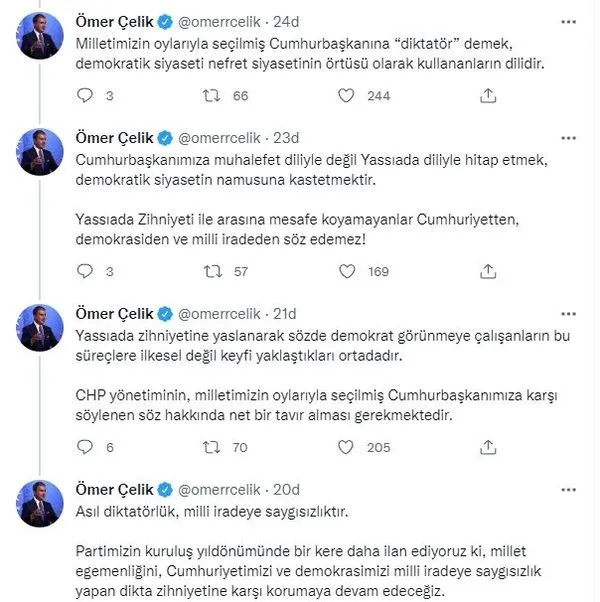 AK Parti Sözcüsü Ömer Çelik'ten CHP'li Canan Kaftancıoğlu'na sert tepki: Asıl diktatörlük, milli iradeye saygısızlıktır-4