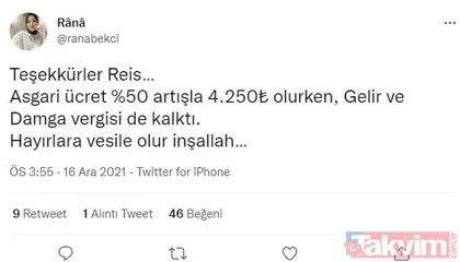 Asgari ücret 2022’de 4253 TL oldu! ’Teşekkürler Erdoğan’ etiketi sosyal medyada 1. sırada