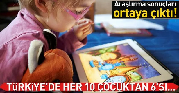 Türkiye'de her 10 çocuktan 6'sı...