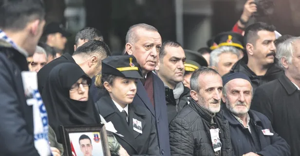 Başkan Erdoğan'dan Van şehidine son görev