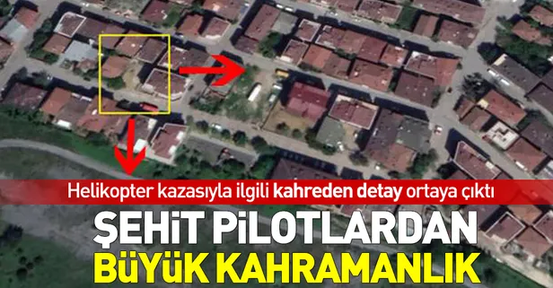Düşen helikopterin pilotu faciayı engelledi!