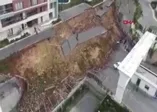 Başakşehir Kayaşehir'de istinat duvar çöktü!