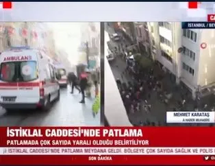 Son dakika Taksim patlama! Taksim, İstiklal bomba mı patladı, ne oldu? Son dakika İstanbul Taksim patlama anı İZLE!