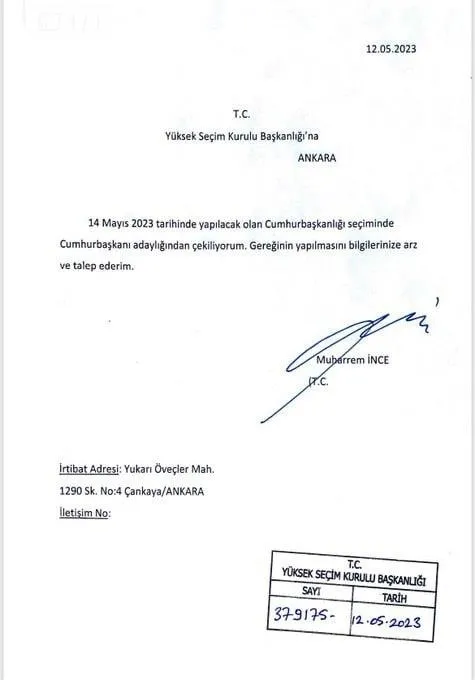 Muharrem İnce'ye basılan oylar ne olacak? MUHARREM İNCE ÇEKİLDİ! OY PUSULALARI ne yapılacak? Yurt dışı oyları iptal mi?-7