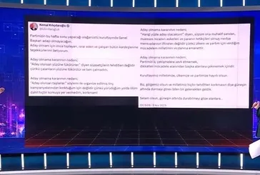 Kemal Kılıçdaroğlu'ndan adaylık açıklaması!