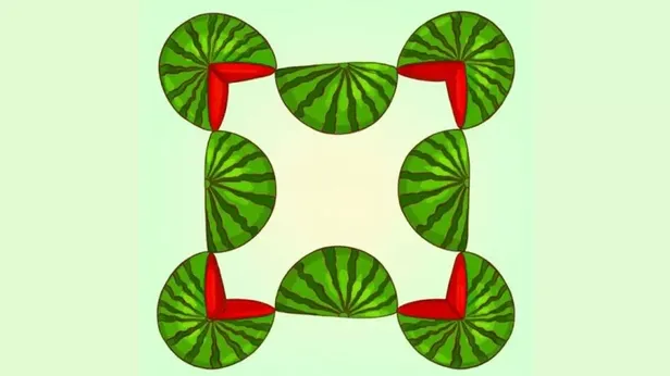 100 kişiden 99u çözemiyor: Görsel zeka testi! Resimde kaç karpuz var?