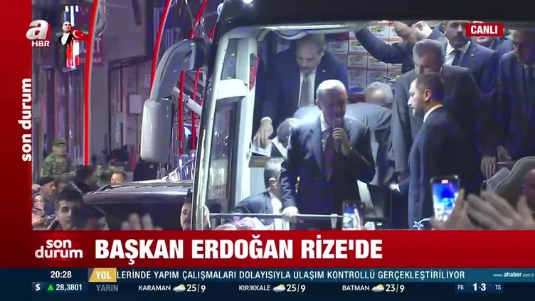 Başkan Erdoğan Rize'de!
