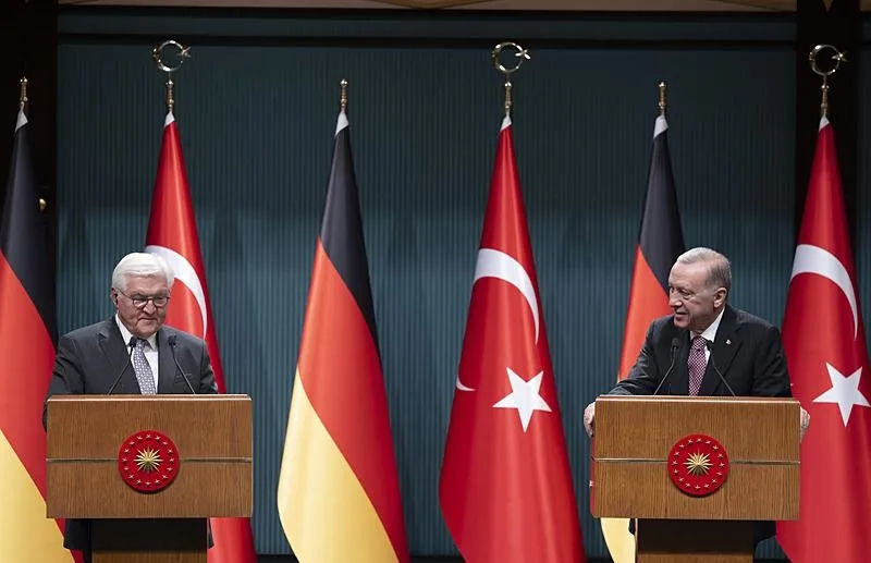 Başkan Erdoğan ve Steinmeier'den ortak açıklamalar! Ticarette hedef 60 milyar dolar... | "Gazze'deki manzarayı Almanlar da görmeli"-11