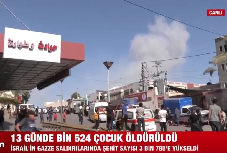 Hastane yakınına roketli saldırı!