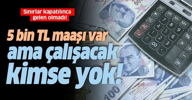 5 Bin Tl Ye Calisacak Kimseyi Bulamiyorlar Takvim