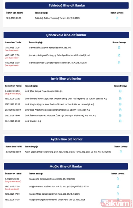 Belediyelere şoför, park işçisi, çöp personeli işçi personel alımı başladı! İşte İŞKUR başvuru şartları - 12