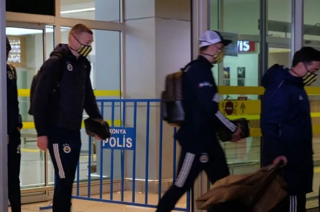 Fenerbahçe kafilesi Konya'ya ulaştı