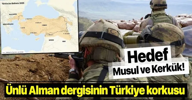Der Spiegel, Halep’ten Musul’a kadar olan alanı Türkiye’ye ait gösteren harita yayınladı