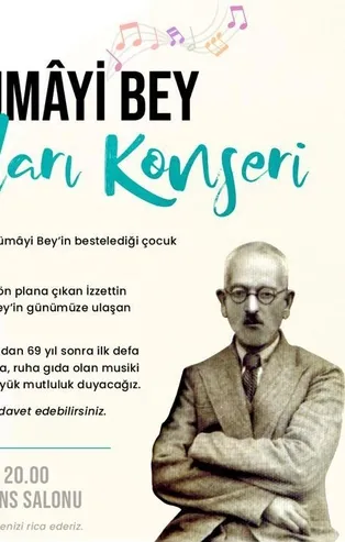 NUN Müzik Toplululuğu İzzettin Hümâyi Bey'in bestelediği çocuk şarkılarını ilk kez seslendirecek