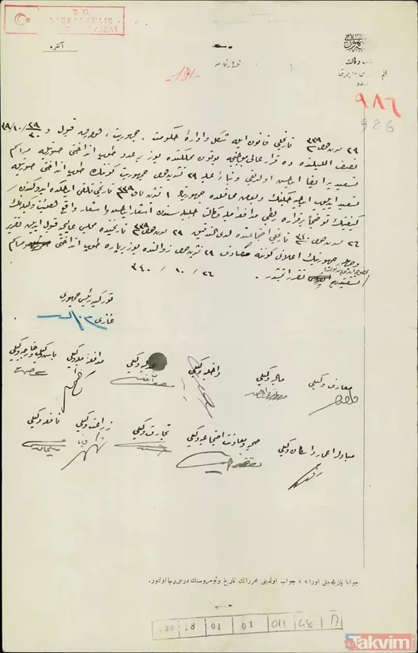 102. yılında belgelerle Cumhuriyet! Arşivden neler çıktı - 45