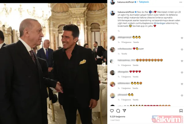 Hakan Ural Dolmabahçe Sarayı’nda gerçekleşen iftardan Başkan Recep Tayyip Erdoğan ile fotoğrafını paylaştı: "Sevmek ayıp mı yahu" - 3