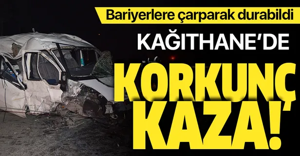 Kâğıthane'de korkunç kaza: 2'si ağır 3 yaralı