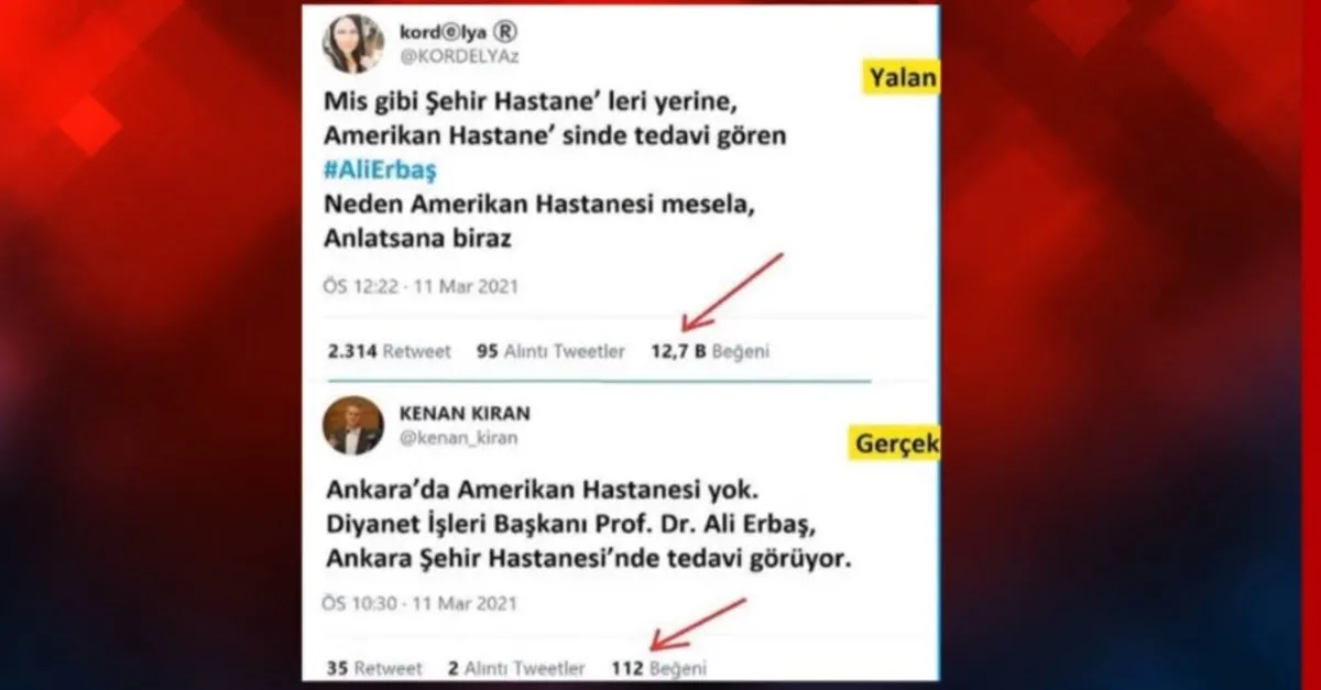 Prof. Dr. Ali Erbaş hakkında mesnetsiz iddialarda bulunan yalancı beşliye tokat gibi cevap: Sanırım kaynağınız Gülnaz Şırınga