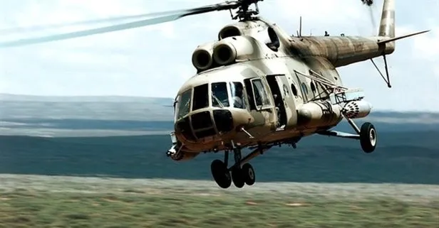 Kazakistan’da 13 kişiyi taşıyan helikopter düştü