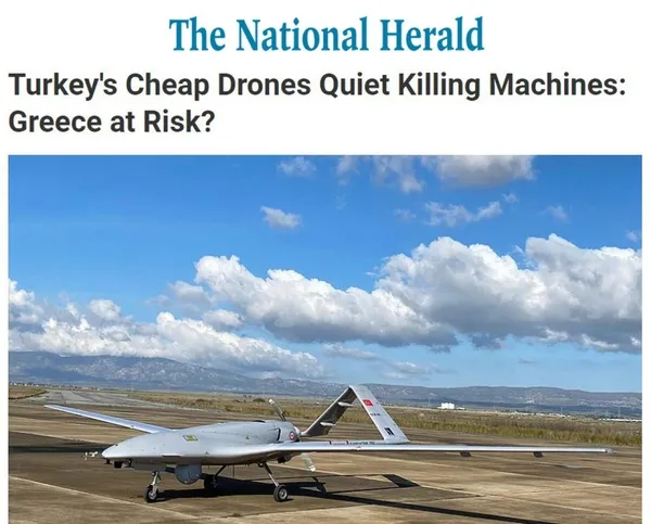 Yunanistan'da SİHA korkusu! Manşetten böyle verdiler: Sessiz ölüm makineleri-4