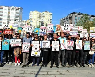 CHPli Antalya Büyükşehir Belediyesinin işten çıkardığı 49 tiyatrocudan eylem