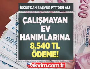Çalışmayan ev hanımlarına 8 bin 540 TL! İŞKUR'dan başvur PTT'den AL! Maaş gibi devletten para desteği müjdesi geldi! 45 saati geçmeden...