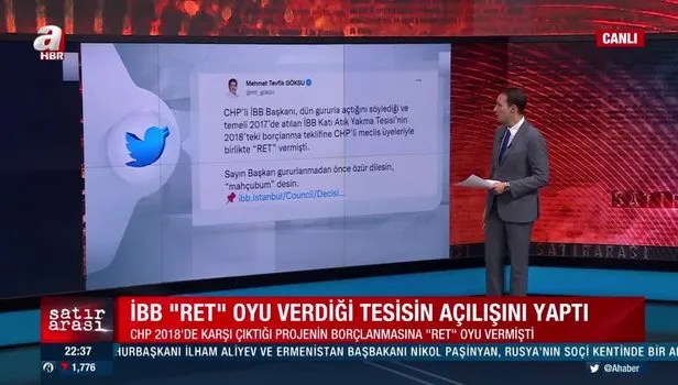 CHP’li İBB ‘’RET’' oyu verdiği tesisin açılışını yaptı